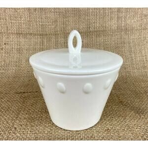 Robinwood Boston Porcelain Sugar Bowl with Lid Cream